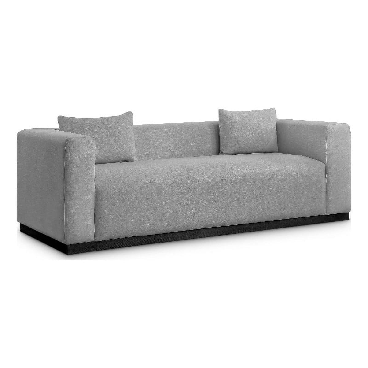 Grey Linen Textured Fabric Sofa V513