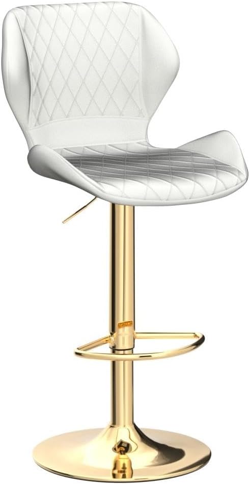Cream Velvet Swivel Bar Stools Set of 4 X101