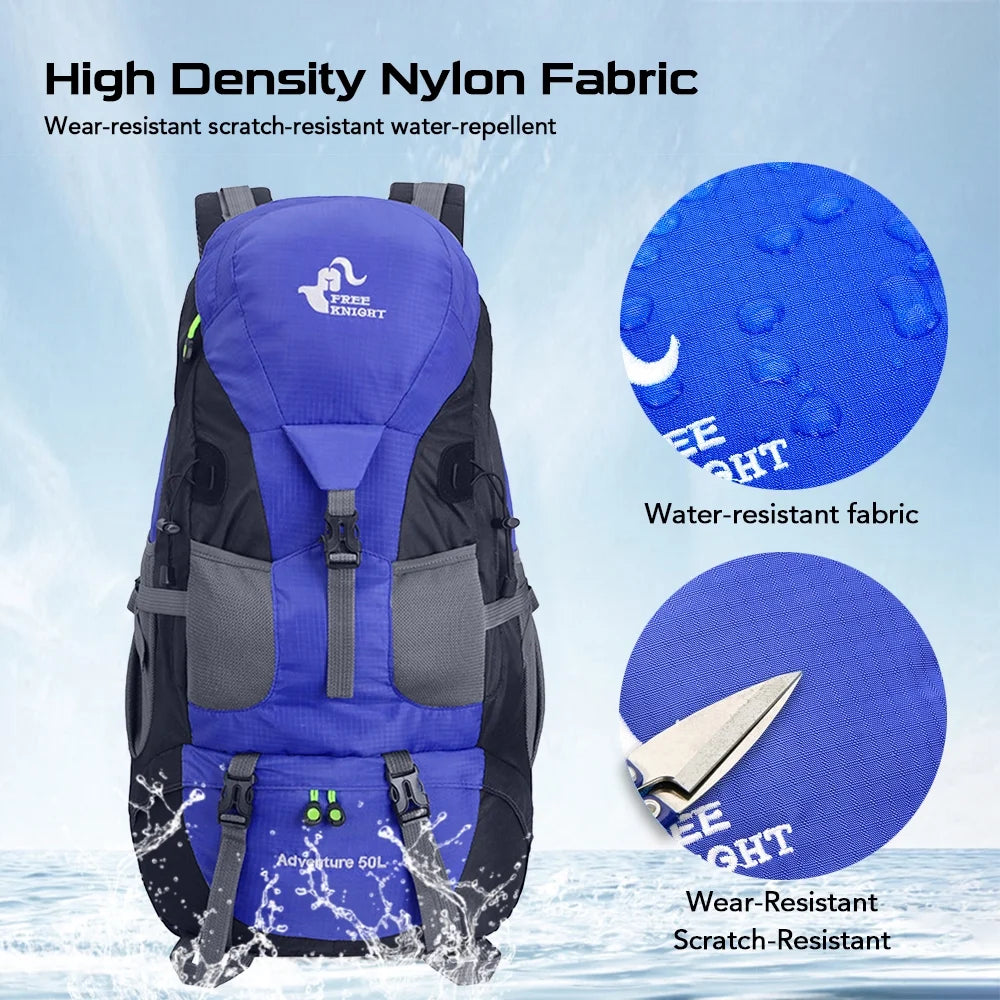 50L Water-resistant Hiking Backpack Daypack H808