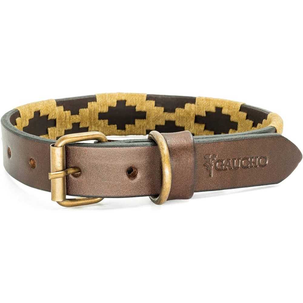 Leather Hand-Stitched Polo Dog Collar Q48236