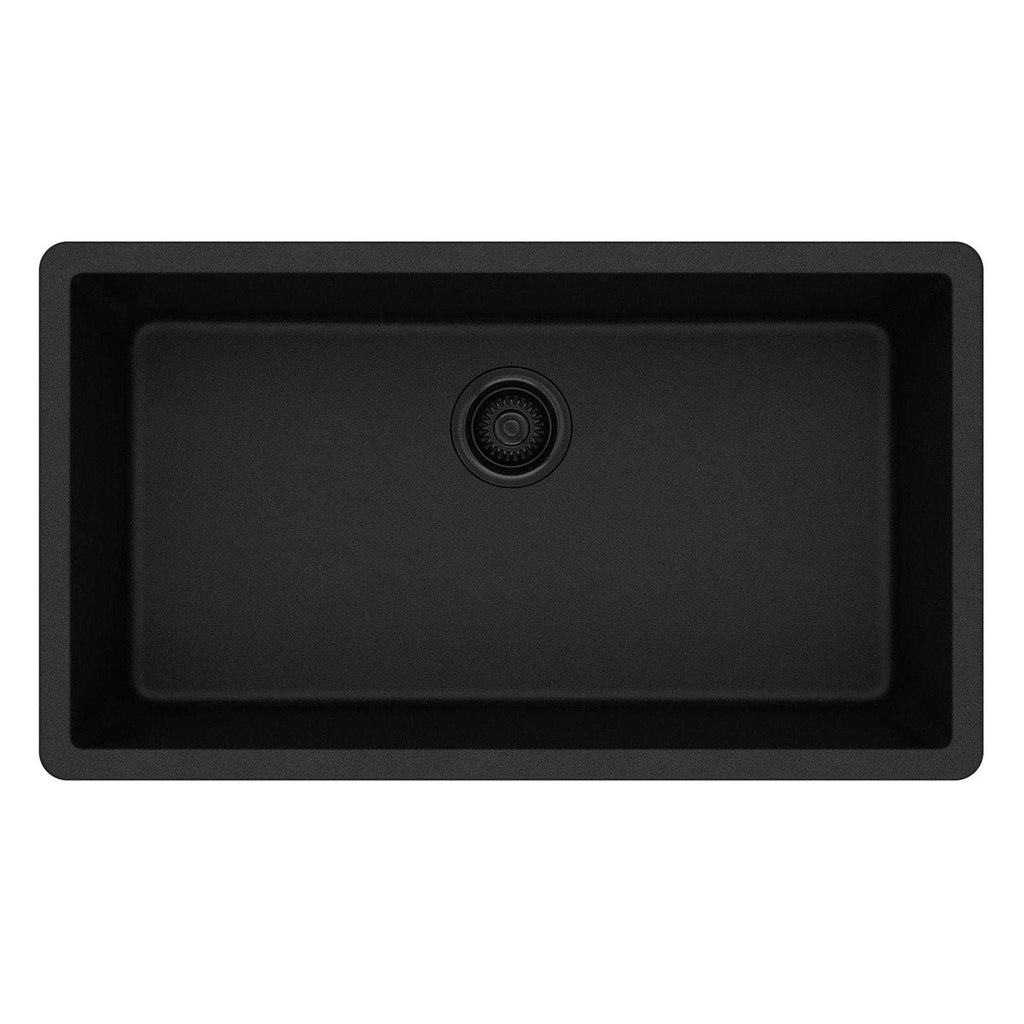 Black Single Bowl Undermount Sink M64670