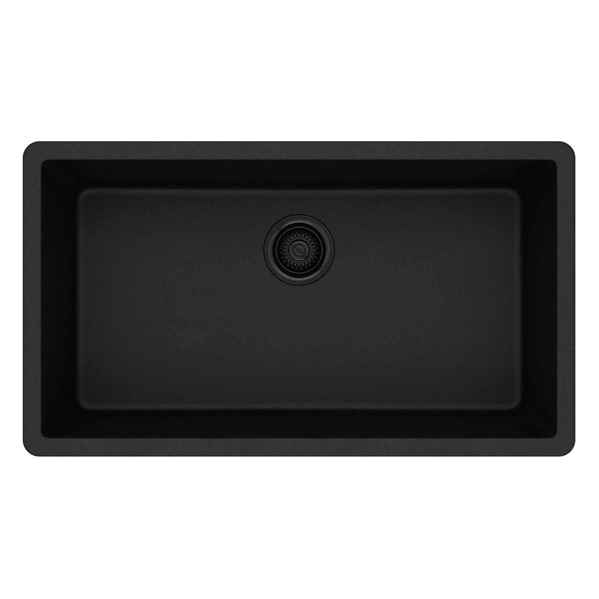 Black Single Bowl Undermount Sink M64670
