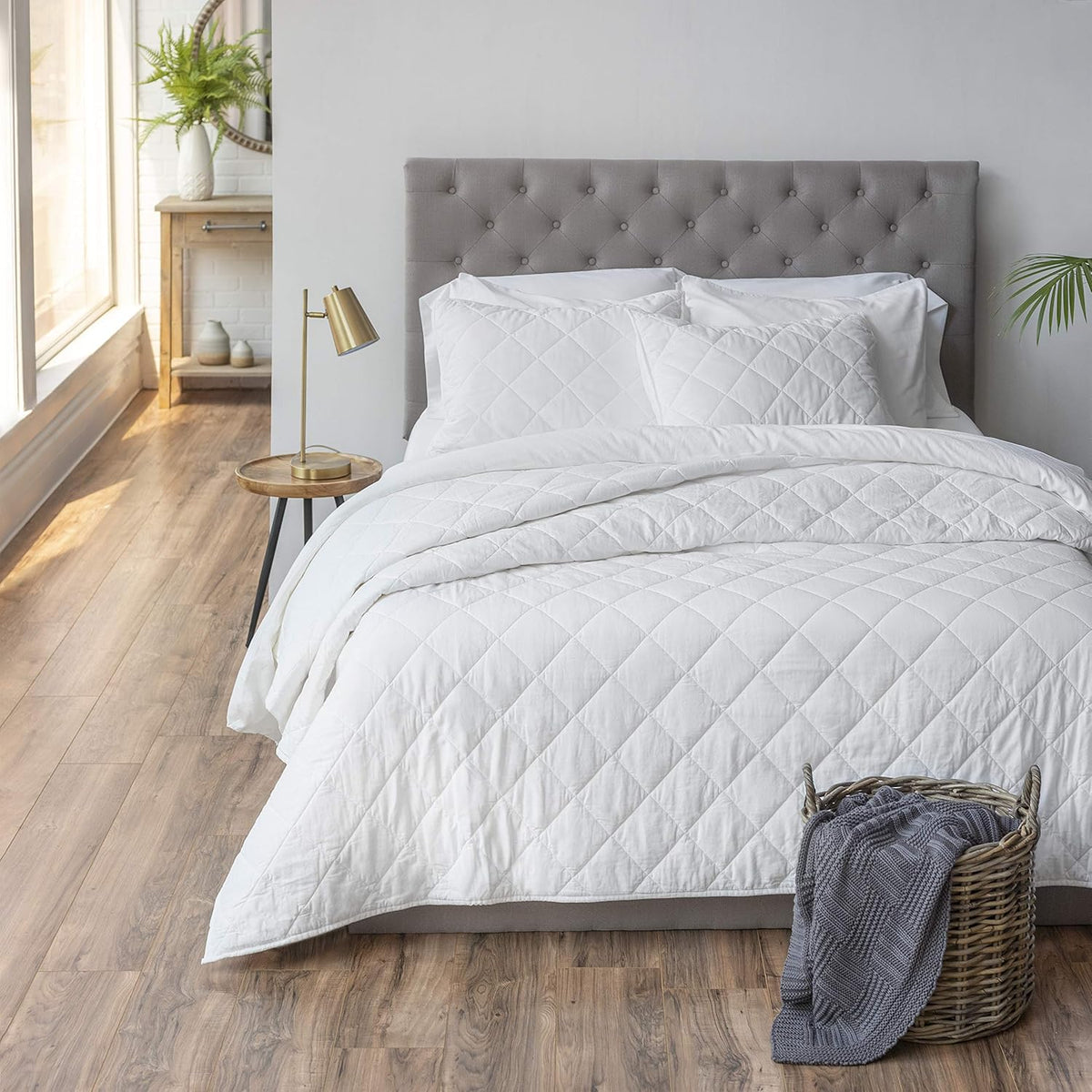 King Cotton Linen Percale Quilt E507343