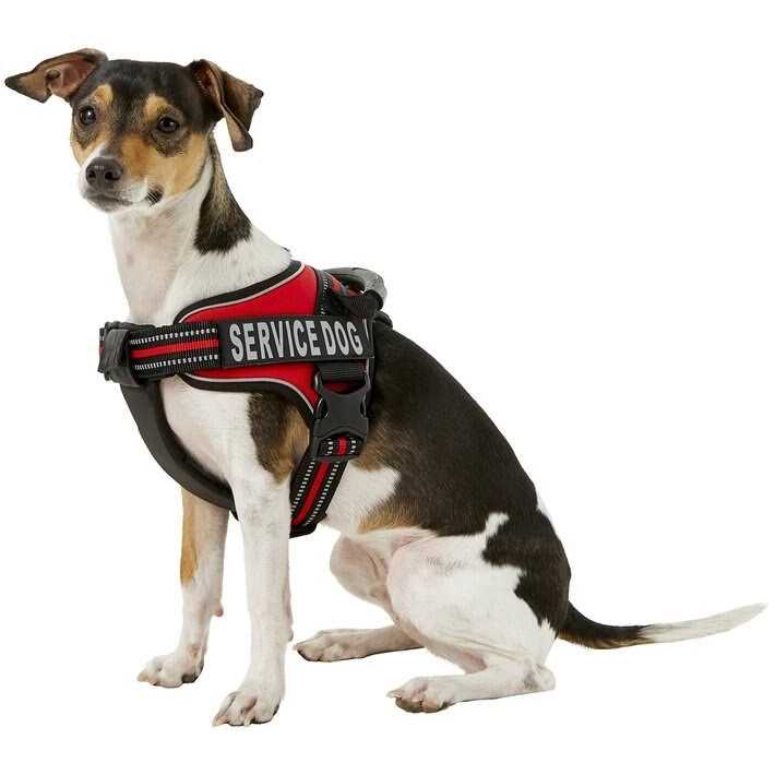 Service Dog Harness with Reflective Patches and Handle L431709
