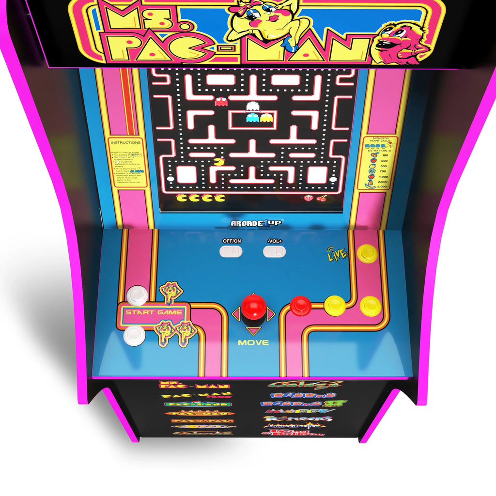 Ms. PAC-MAN Classic Arcade Game with 14 Classic Games and 17-inch Screen G546