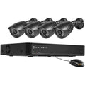 4-Channel 650TVL DVR Security System with 4 Weatherproof Bullet Cameras G958743