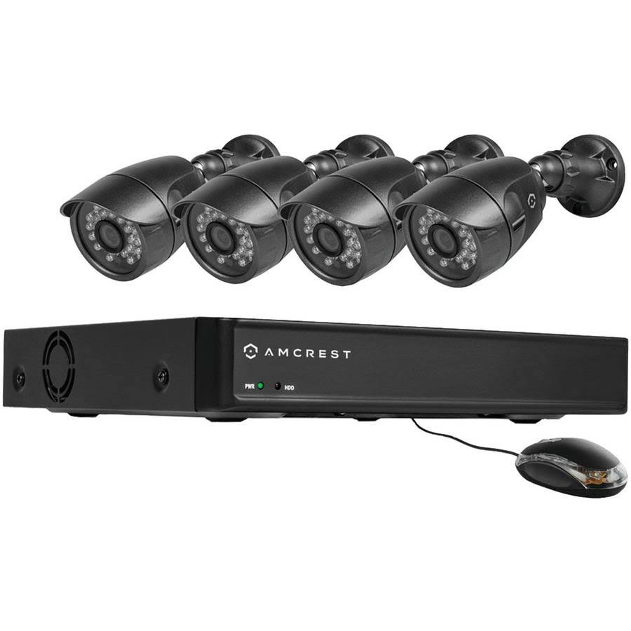 4-Channel 650TVL DVR Security System with 4 Weatherproof Bullet Cameras G958743
