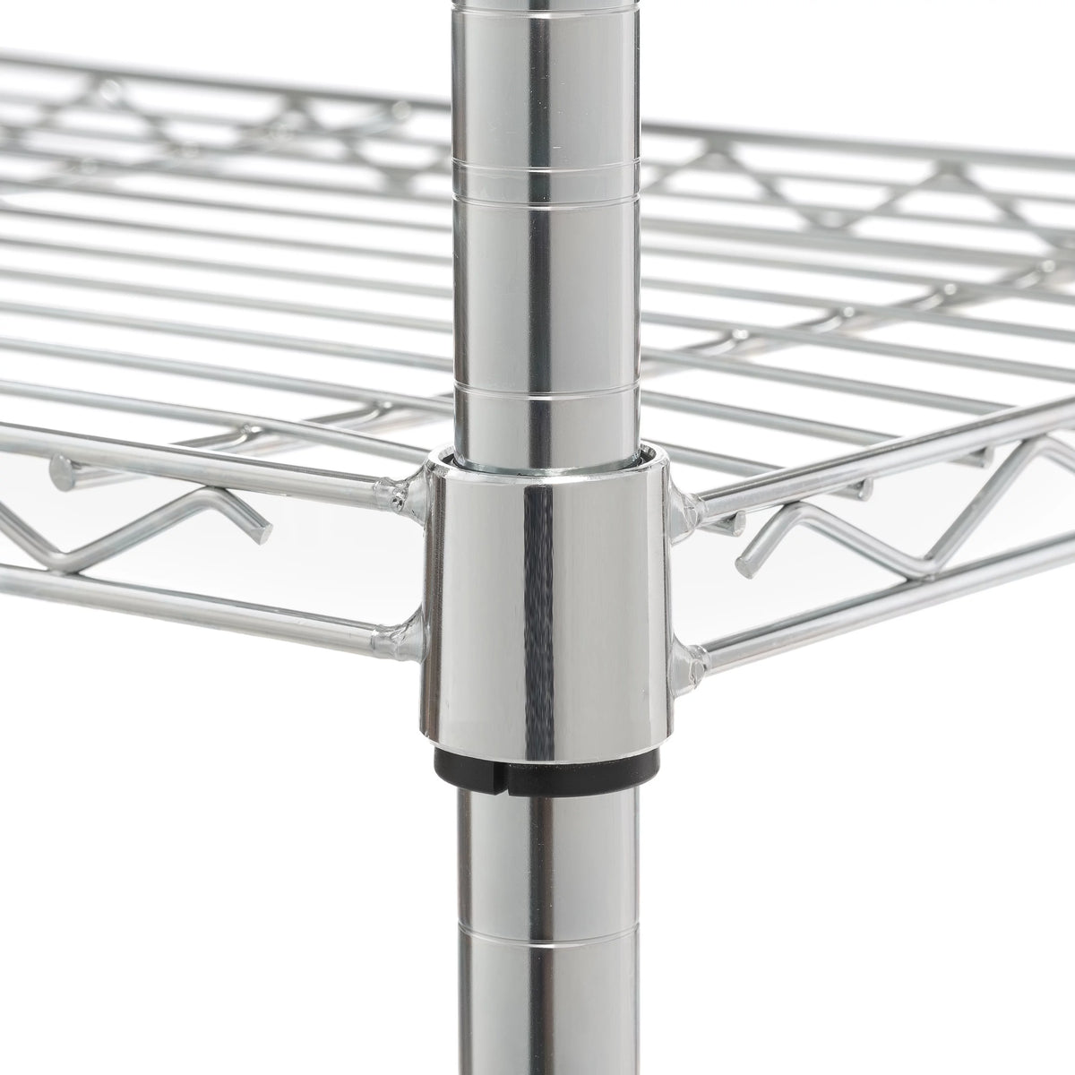 Steel 6-Tier Storage Shelf Unit 2100lb Capacity Chrome U2543