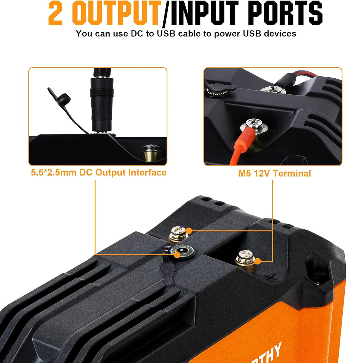 Portable 12V 20Ah LiFePO4 Deep Cycle Rechargeable Battery with Built-in BMS J103567