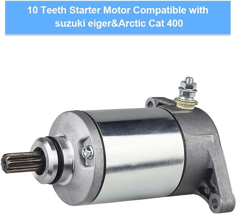 Starter Compatible with Suzuki Eiger 400 Arctic Cat LT-A400 LT-F400 2002-2007 Pack of 2 K190743