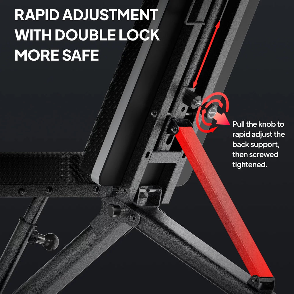 Foldable Adjustable Weight Bench Q159