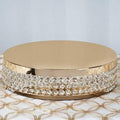 Gold Metal Cake Stand 15.5 inch O9470