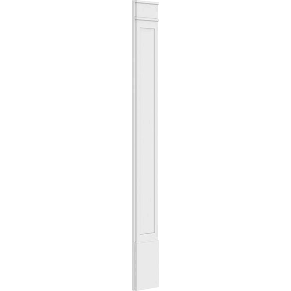 Flat Panel PVC Pilaster with Decorative Capital & Base (Pair) P70565