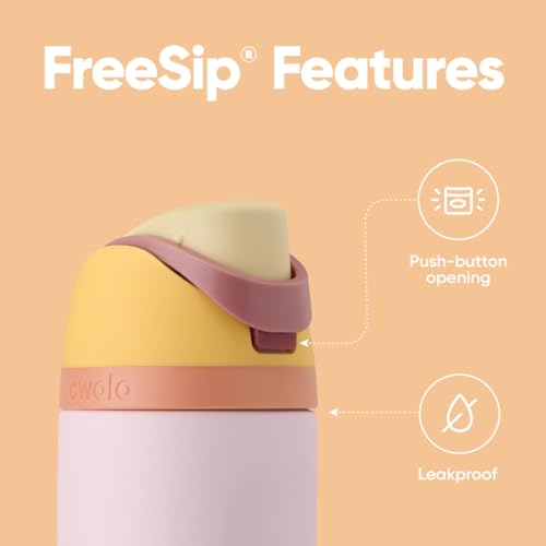Kids Insulated Stainless Steel Water Bottle with Straw, 16 oz U433