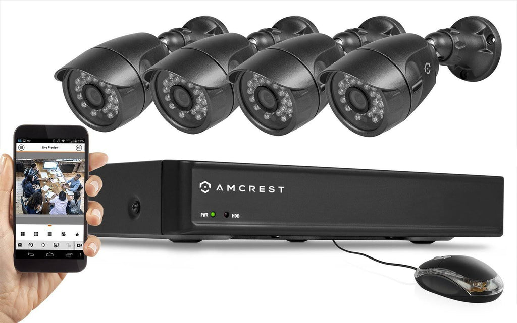 4-Channel 650TVL DVR Security System with 4 Weatherproof Bullet Cameras G958743