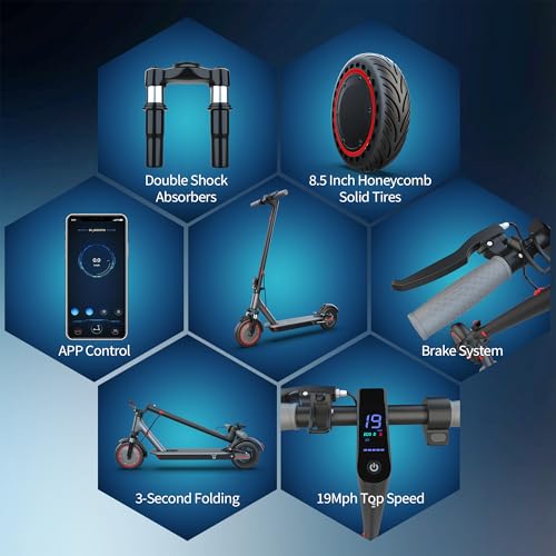 8.5" Solid Tires 350W Motor Foldable Electric Scooter M7319