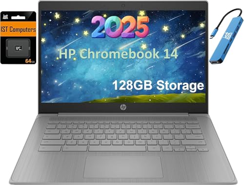 14" HD Intel Celeron N4120 4GB RAM 64GB SSD Chrome OS Laptop V5957