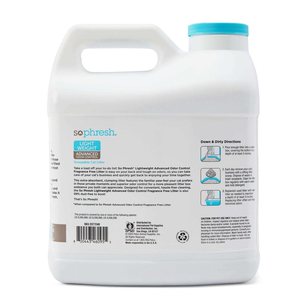 Lightweight Advanced Odor Control Cat Litter Q8186