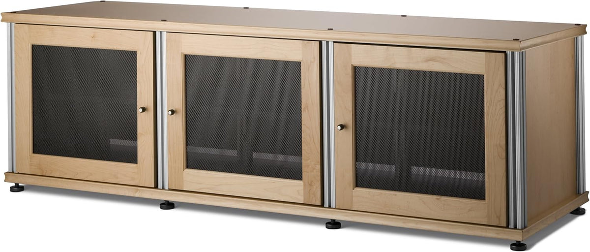 Walnut Black A/V Cabinet with Three Doors M974