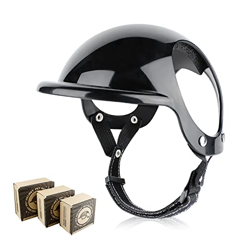 Medium Pet Dog Helmet with Ear Hole Motorcycle Dog Helmet Multi-Sport Dog Hard Hat Outdoor Bike Doggy Cap Y687454