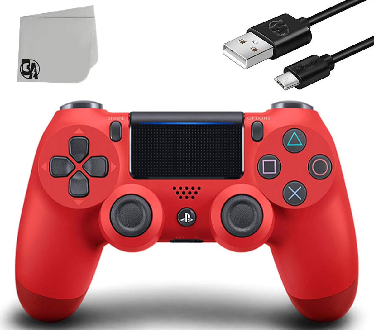 Red Wireless Controller with Charging Cable A96485