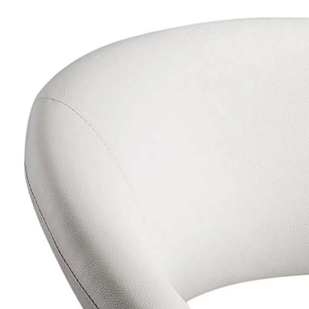White Vegan Faux Leather Office Chair T865
