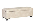 Cream Faux Leather Storage Bench P22268