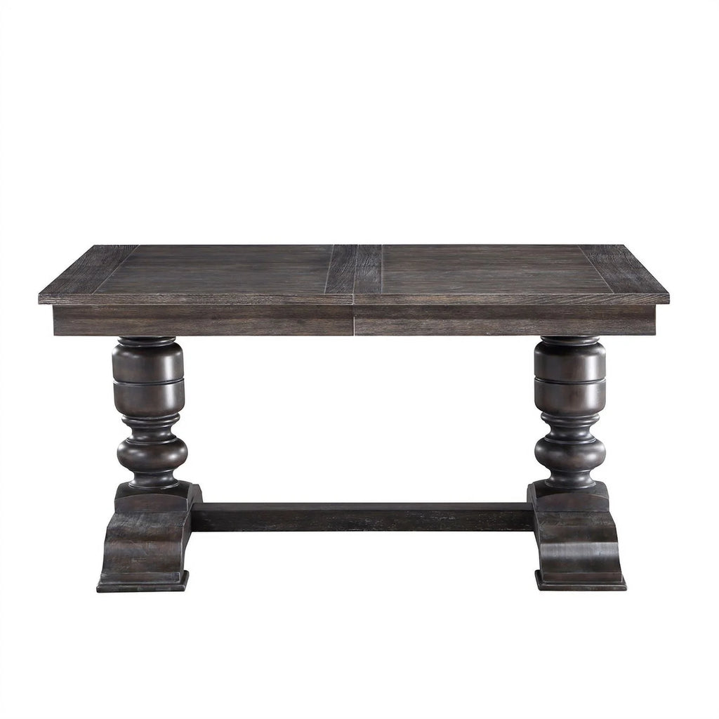 Washed Espresso Wood 9-piece Dining Set G182