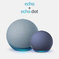 Echo with premium sound, smart home hub, and Alexa, Charcoal D327188