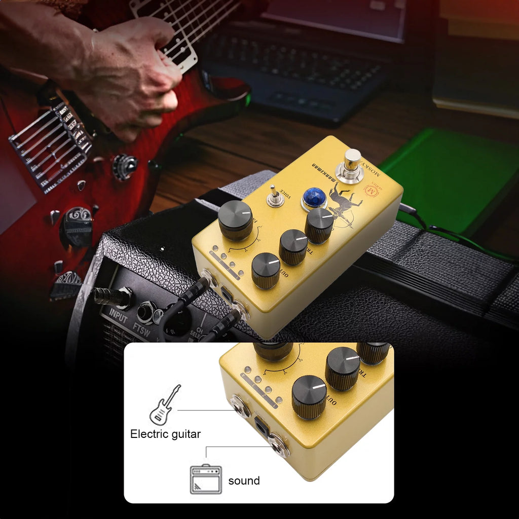Overdrive/Preamp/Booster Pedal for Electric Guitar Y1508