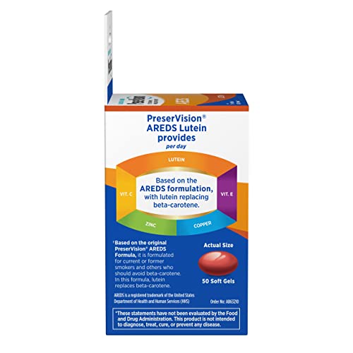 120 Count Eye Vitamin & Mineral Supplement Soft Gels X8506