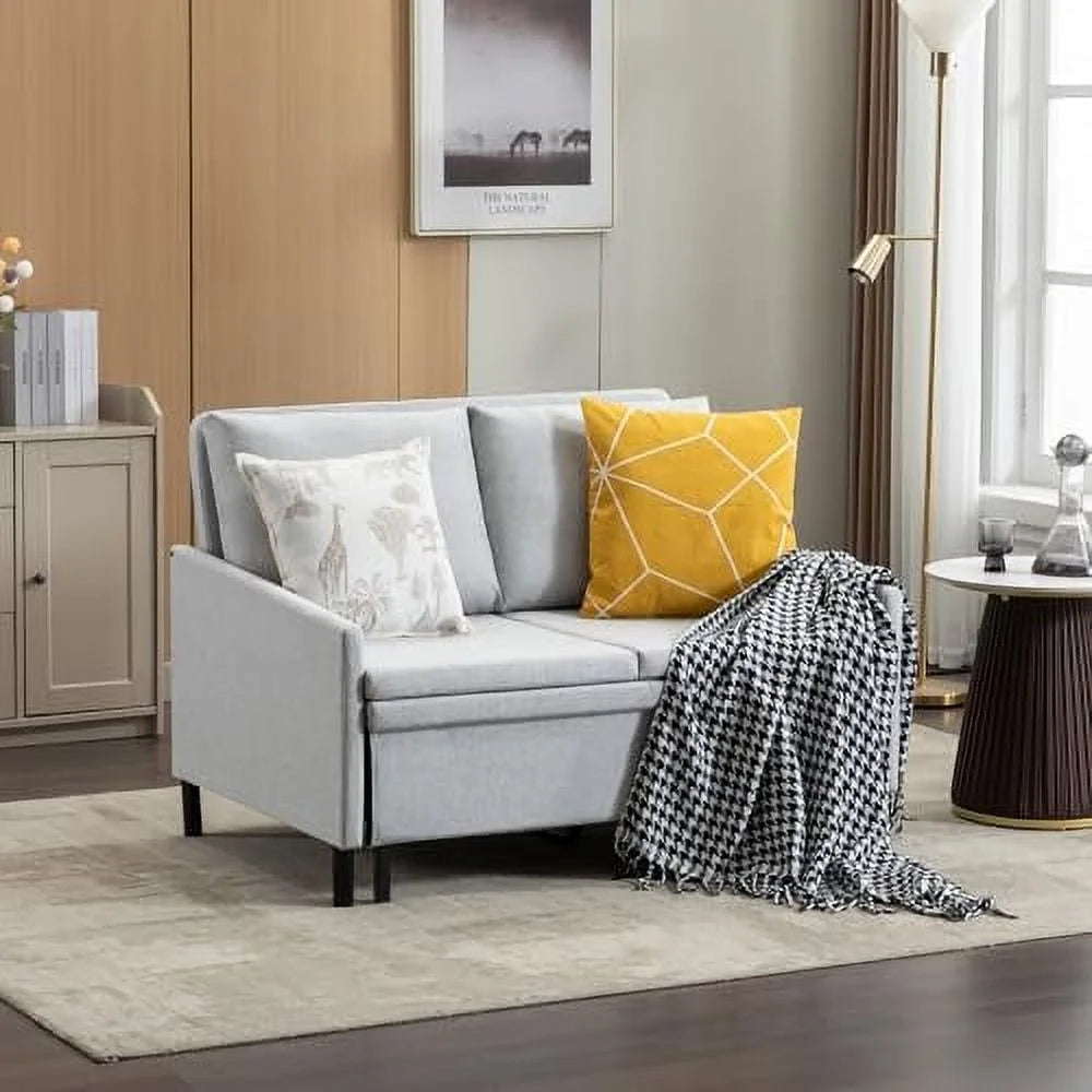 3 in 1 Sleeper Sofa Bed White J855