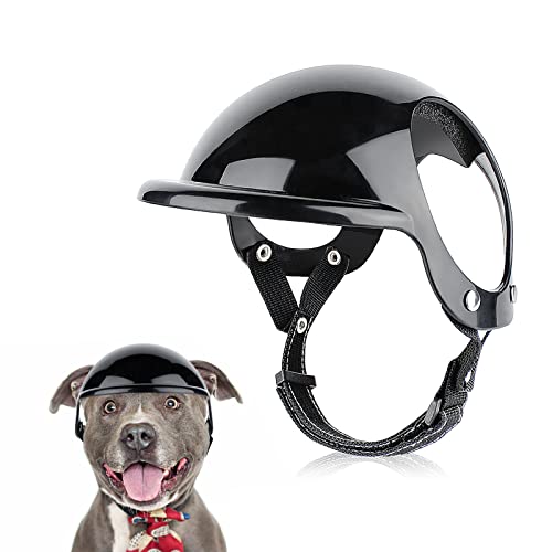 Medium Pet Dog Helmet with Ear Hole Motorcycle Dog Helmet Multi-Sport Dog Hard Hat Outdoor Bike Doggy Cap Y687454