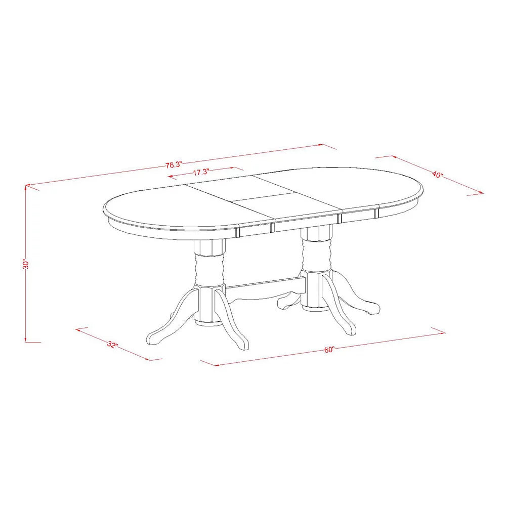 9 Piece Espresso Wood Dining Room Set C3913