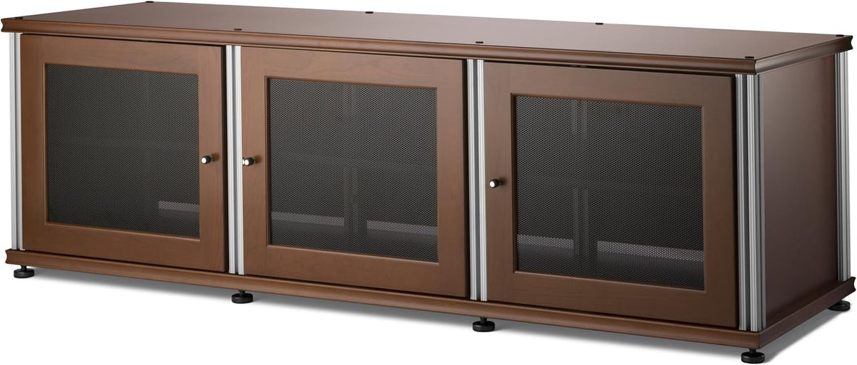 Walnut Black A/V Cabinet with Three Doors M974