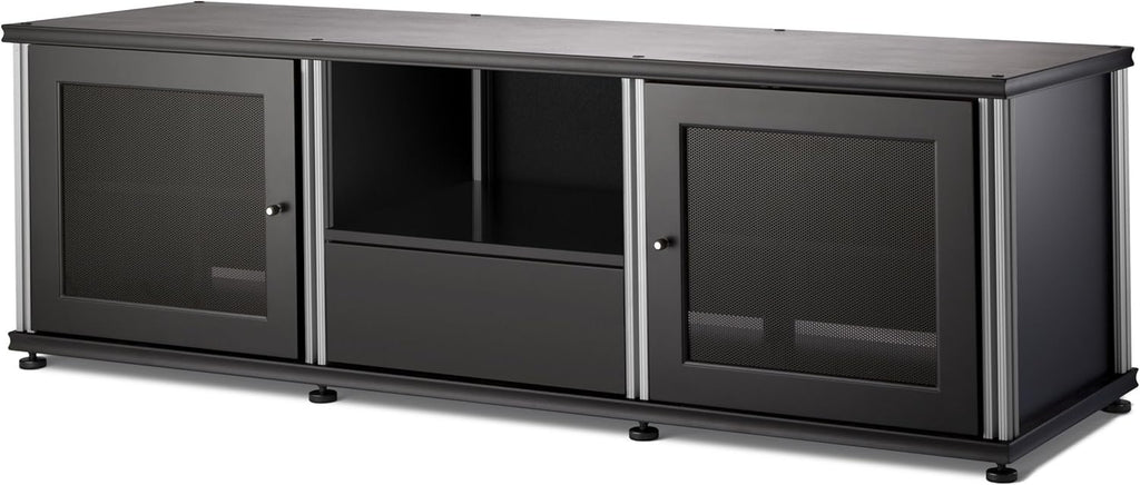 Walnut Black A/V Cabinet with Three Doors M974