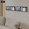 Metal Floating Shelf CD DVD Organizer Black R946417