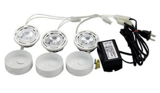 2x22 Mini Halogen Puck Light Under Cabinet Kit Z3230