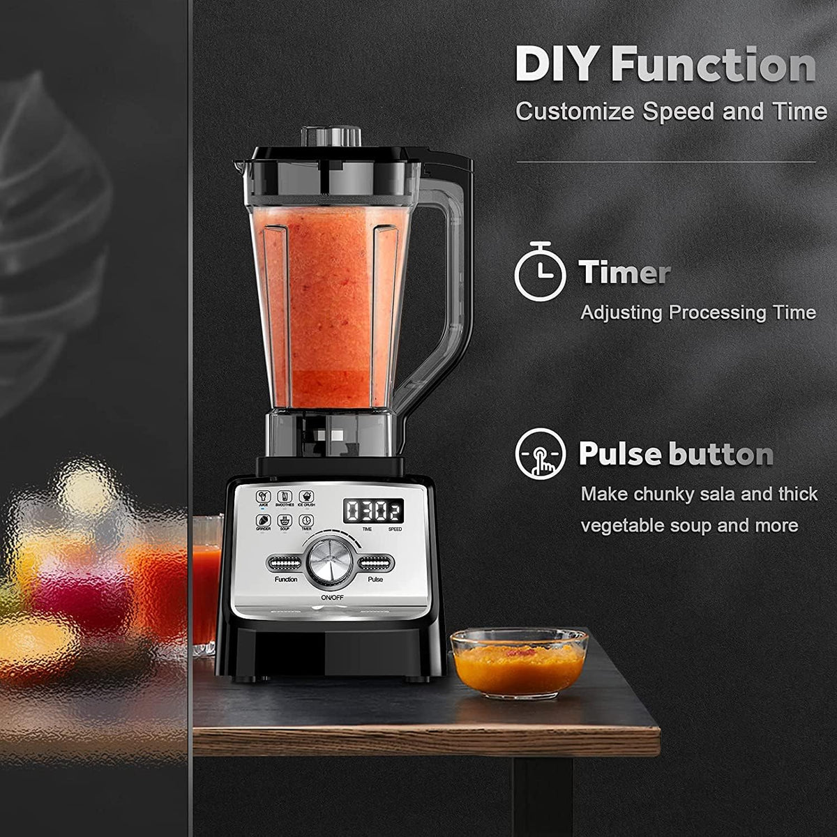 2L Countertop Blender with Ice Crusher, Pack of 2 M9114