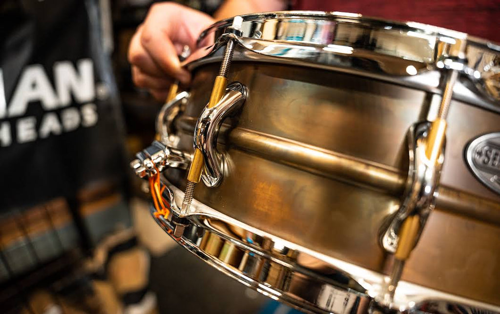 14x22 x 5x22 Beaded Brass Snare Drum V8299