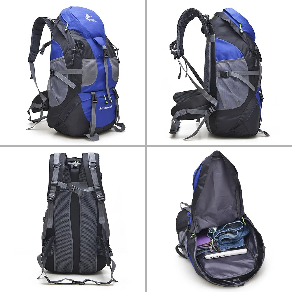 50L Water-resistant Hiking Backpack Daypack H808