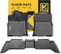 All Weather TPE Black Car Floor Mats Front & 2nd Row G51947