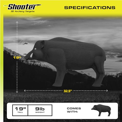 Black 3D Archery Hog Target X857796