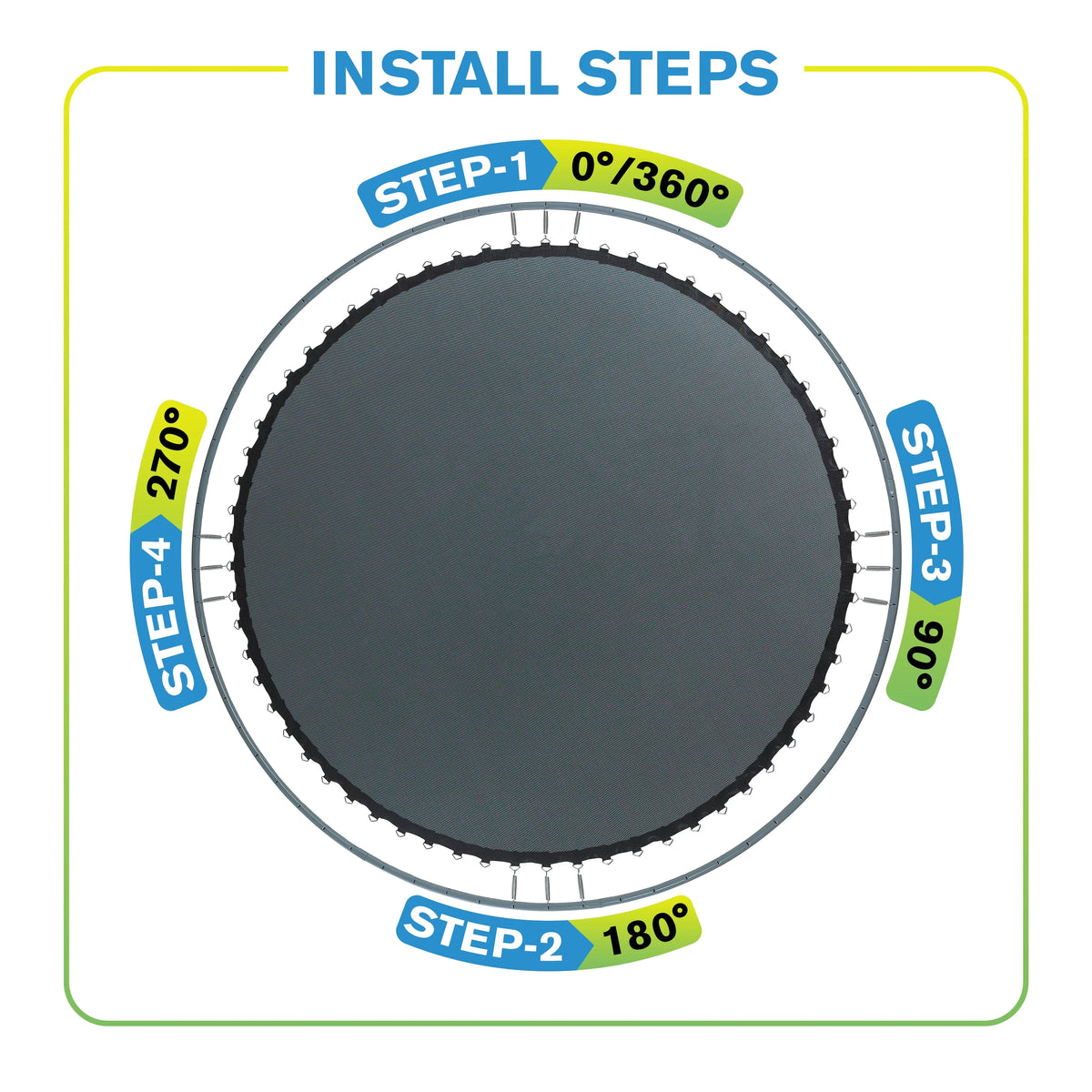 40 V-Rings Trampoline Jumping Surface for 4' Trampoline F24912