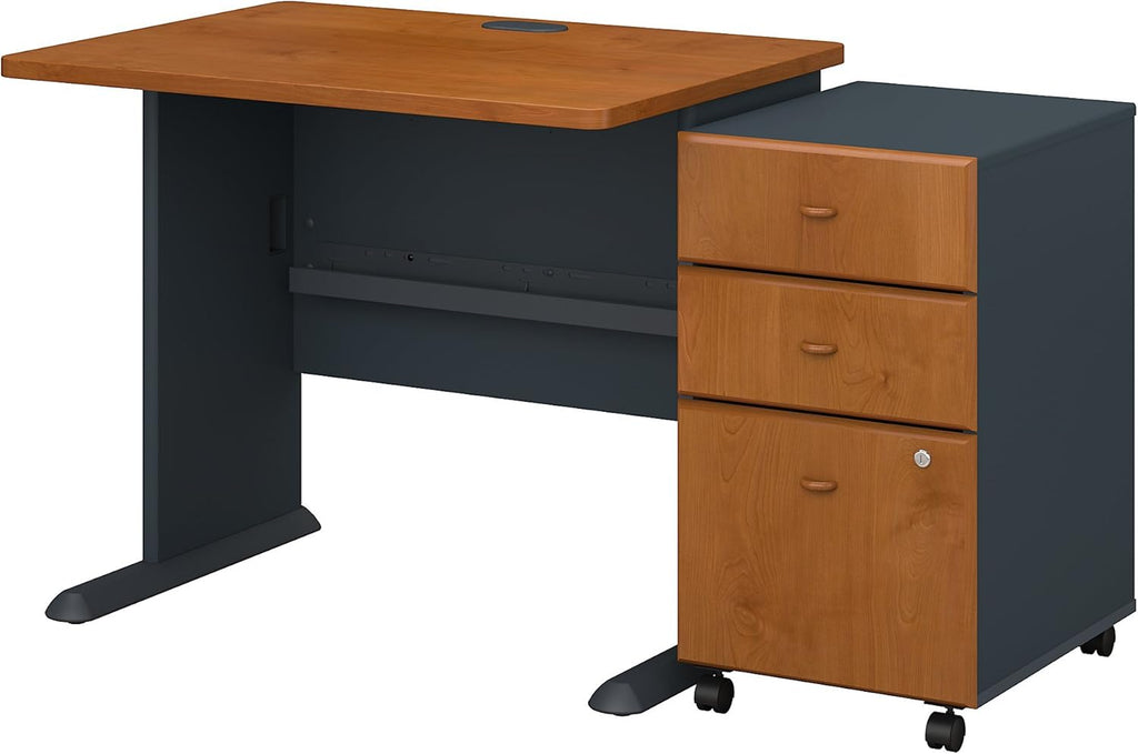 36W Desk with Mobile File Cabinet T2956