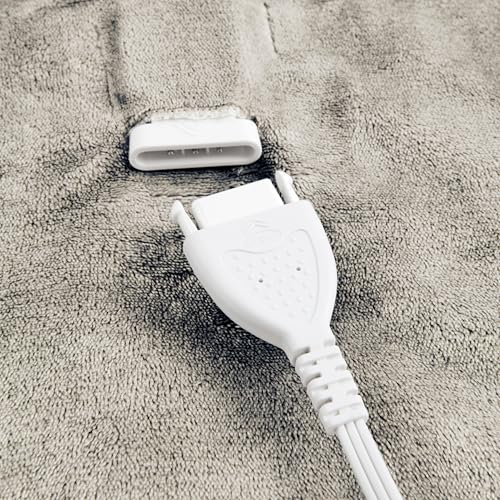 King Size 100in x 90in Polyester Velvet Electric Heated Blanket I342268