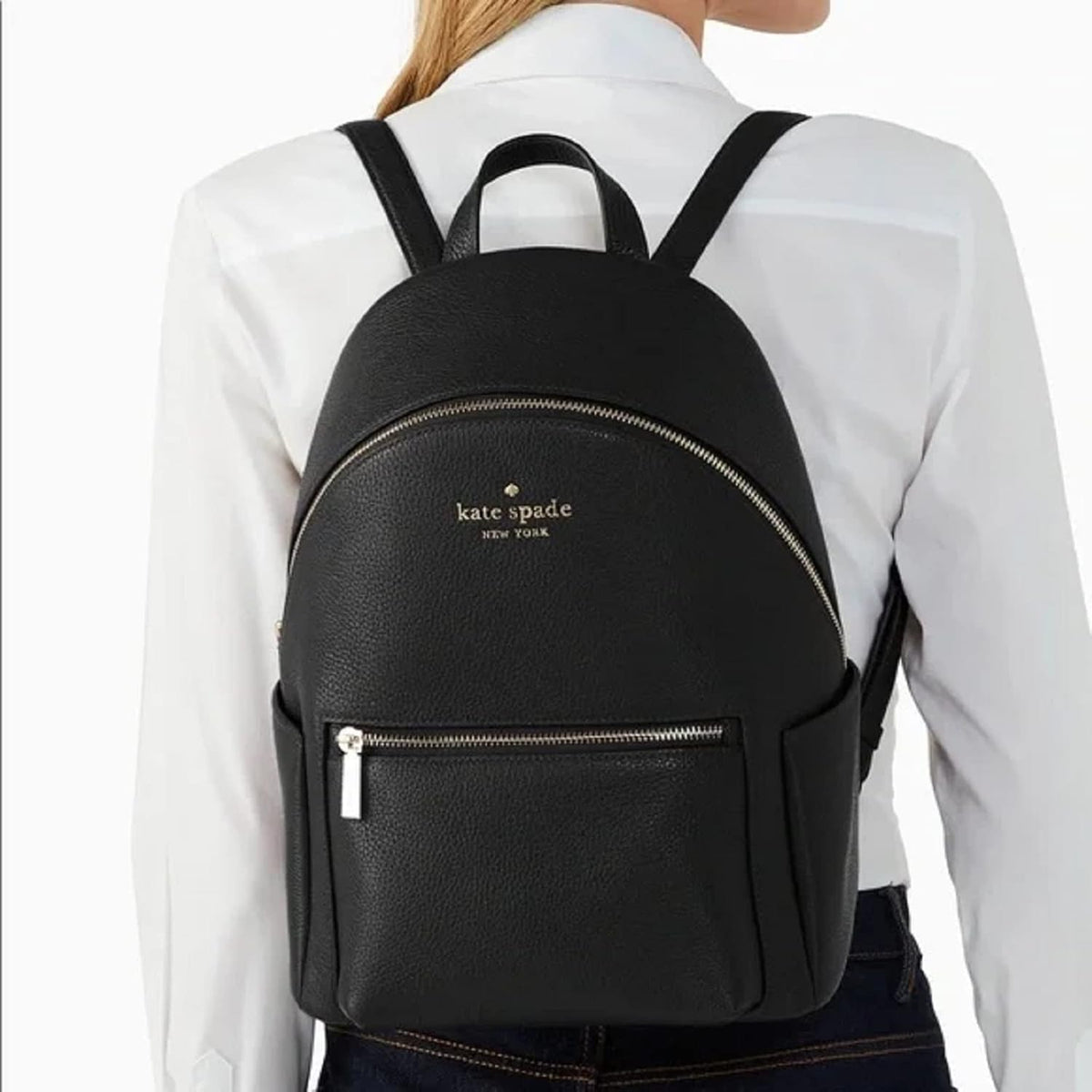 Medium Pebbled Leather Dome Backpack F41682