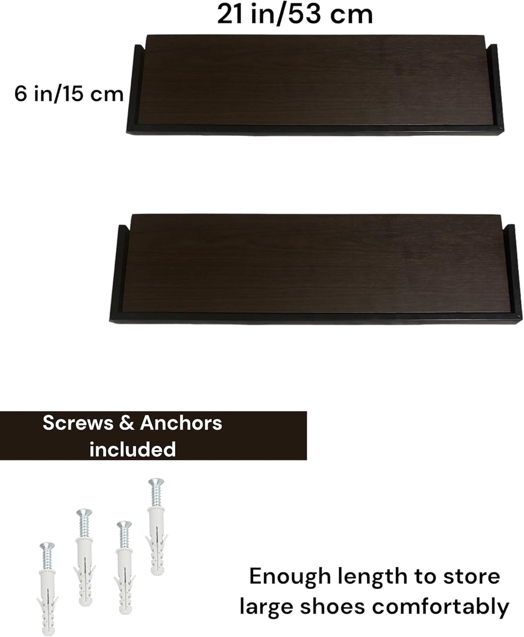 Set of 2 Wall Mounted Shoe Rack F80865