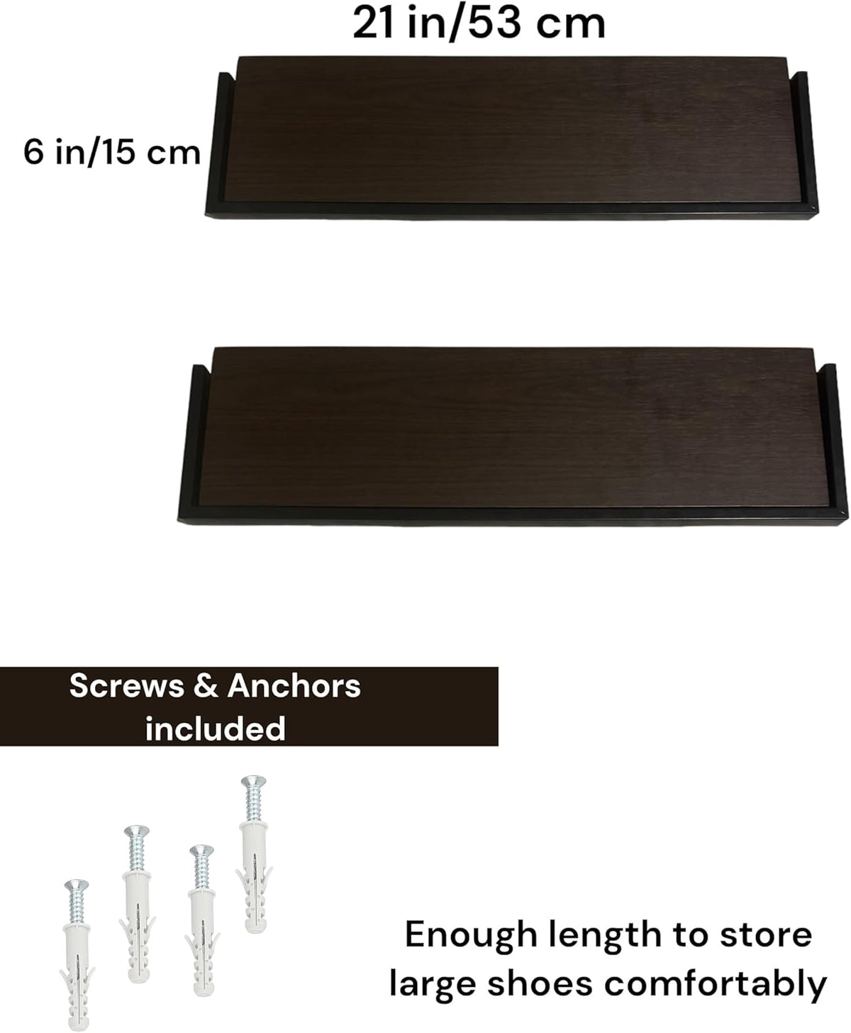 Set of 2 Wall Mounted Shoe Rack F80865