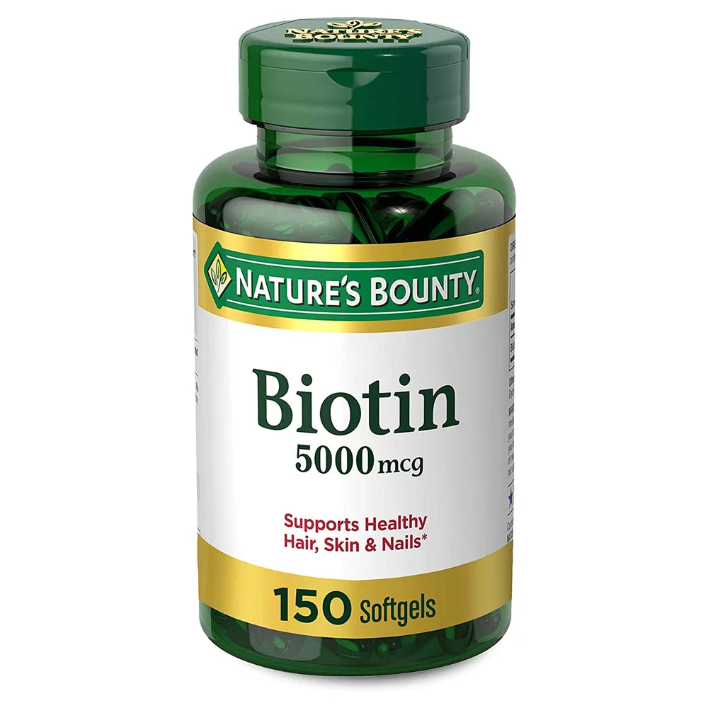 5000 mcg Biotin Vitamin Supplement Softgels Pack of 3 D961656
